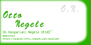 otto negele business card